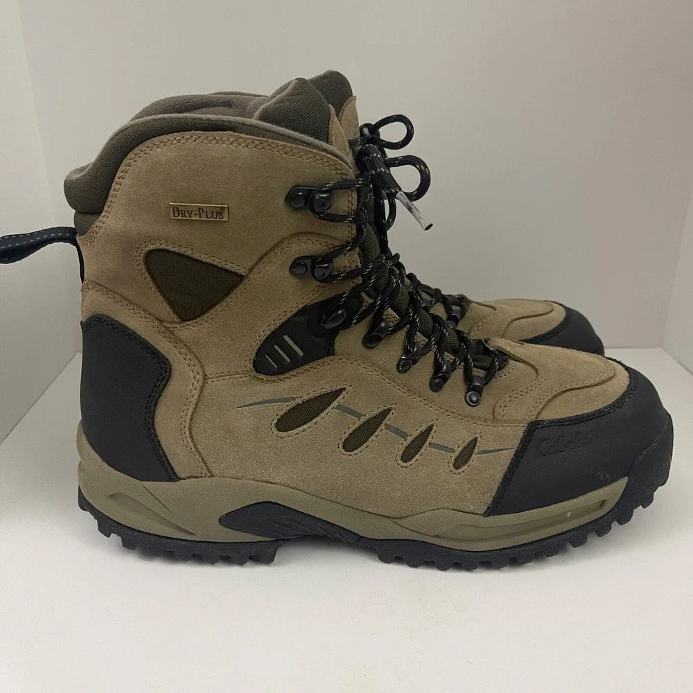 Cabelas Snow Runner Boots Mens 14D Thinsulate Dry Plus Waterproof Brown 83-0535